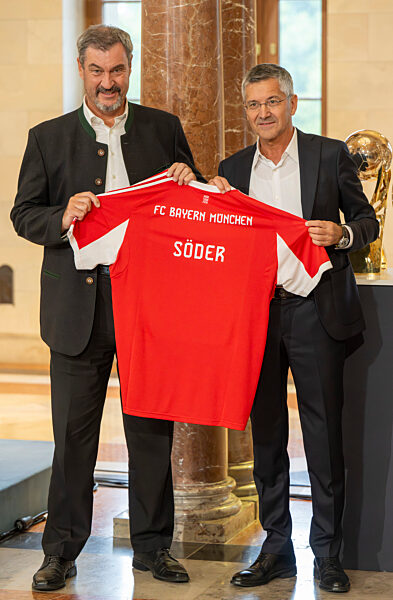 Empfang FC Bayern München in Staatskanzlei