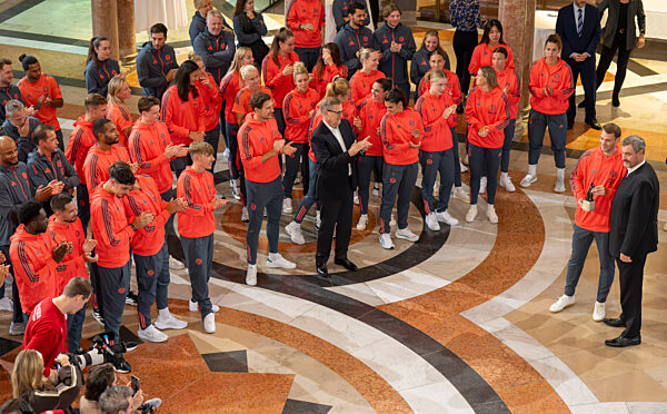Empfang FC Bayern München in Staatskanzlei