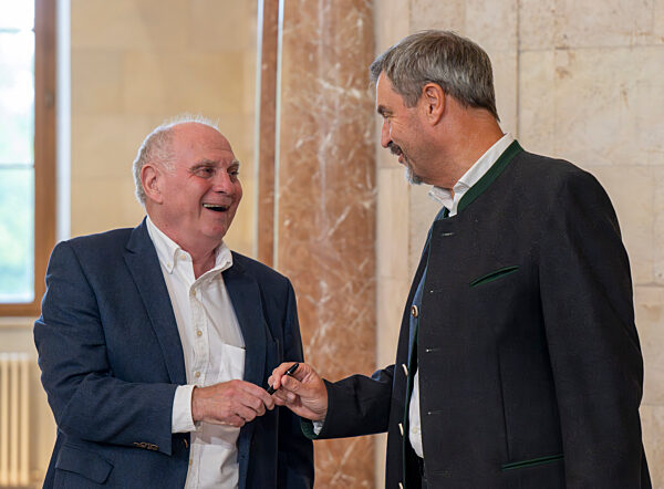 Empfang FC Bayern München in Staatskanzlei