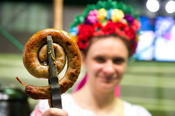 Grüne Woche 2014 - Ukrainische Wurst