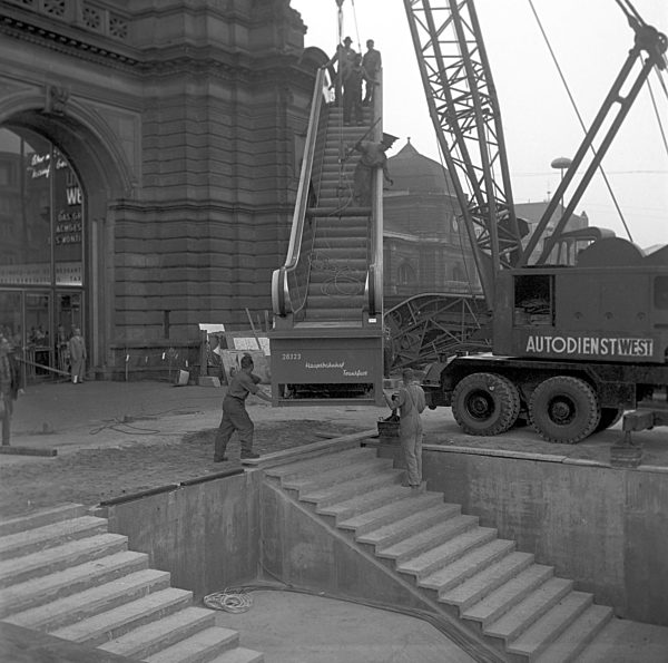 Escalator at Frankfurt central station
