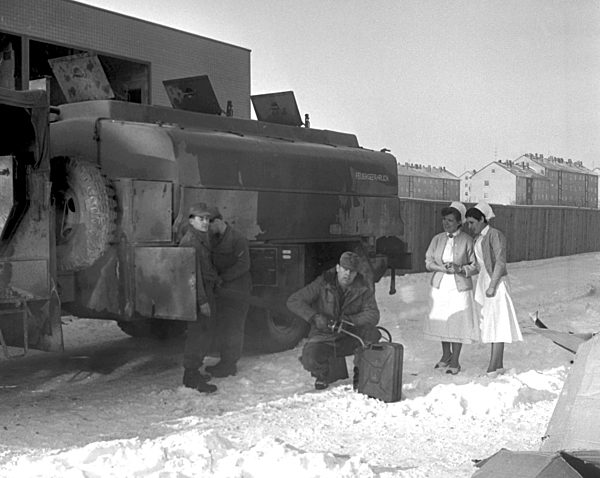 German army supplies heating oil for Frankfurt