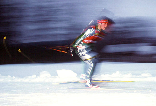 Disl, Uschi - Aktion -15 km Frauen - Features verwischt - Biathlon - Wintersport