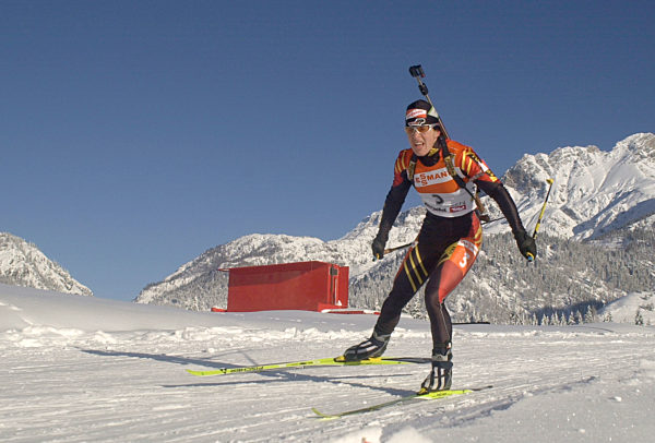 Uschi Disl , 10 KM Verfolgung der Damen , Aktion , Langlauf  ...