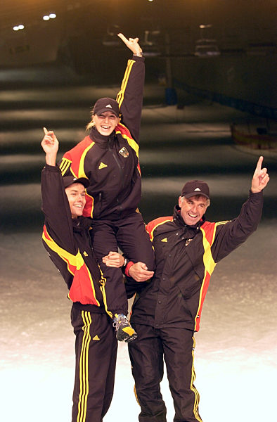 Sven Hannawald ( Skispringen ), Anni Friesinger ( Eisschnellaufen ) ...