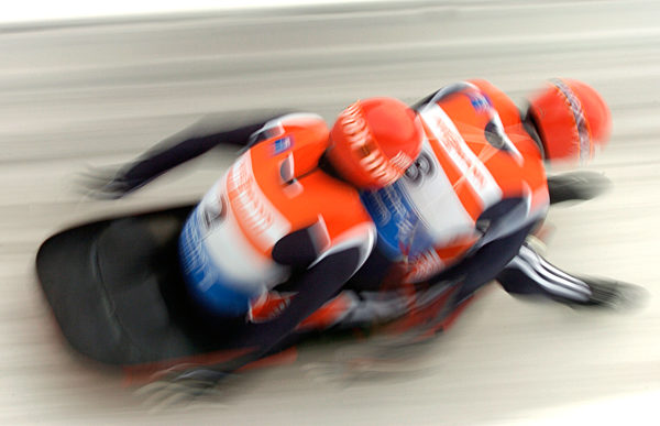 Patrick Leitner  und Alexander Resch ,  Rodeln algemein , Aktion ,  Start ...