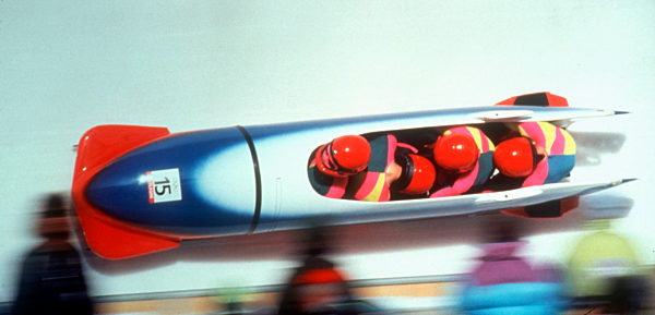 4er Bob , Bobsport , Aktion lustig , kurios ...