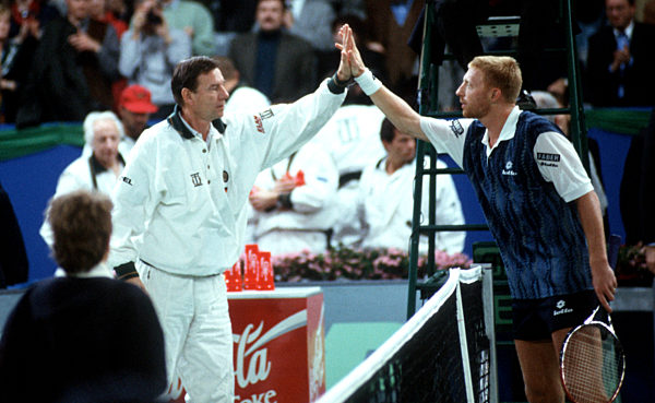 Tennis - Davis-Cup 1997 - Becker mit Pilic