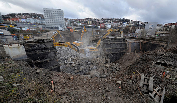 Stuttgart 21 - Abriss Brücken