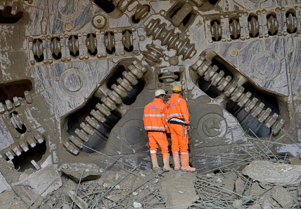 Stuttgart 21 Tunneldurchschlag Boßlertunnel