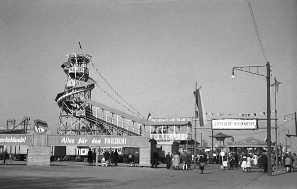 Kleinmesse, 1950, Leipzig, Sachsen, DDR, Deutschland...