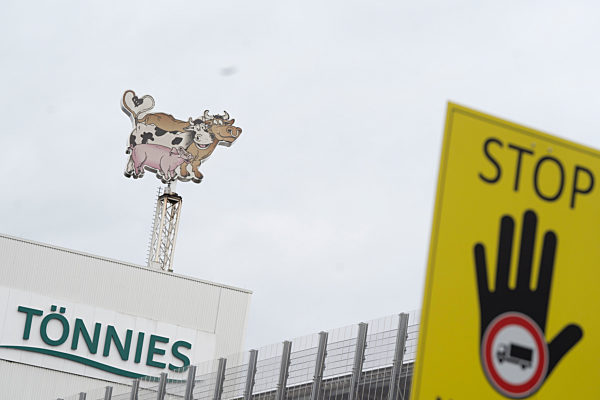 Aktuell, Rheda, Symbolfoto, Symbolbild vom Logo des Fleischfabrikanten Toennies