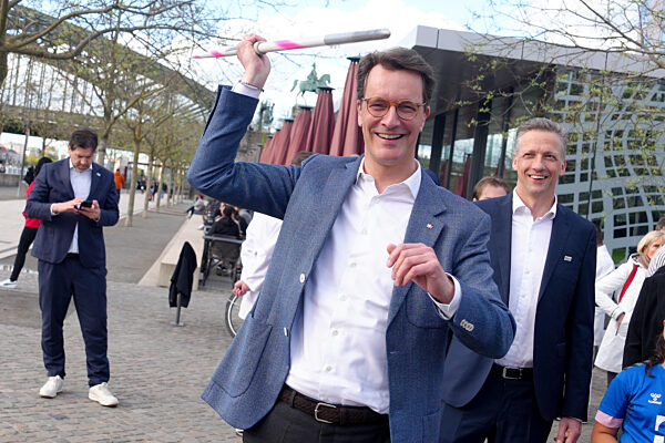 Pressetermin zur Verkuendung der Ergebnisse des Buergerentscheid zu Olympischen Spielen an Rhein und Ruhr