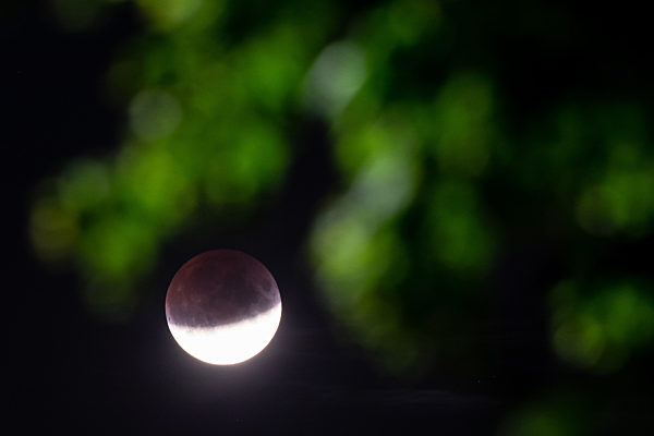Partielle Mondfinsternis - Recklinghausen