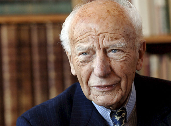 Altbundespräsident Walter Scheel, aufgenommen am 10.01...