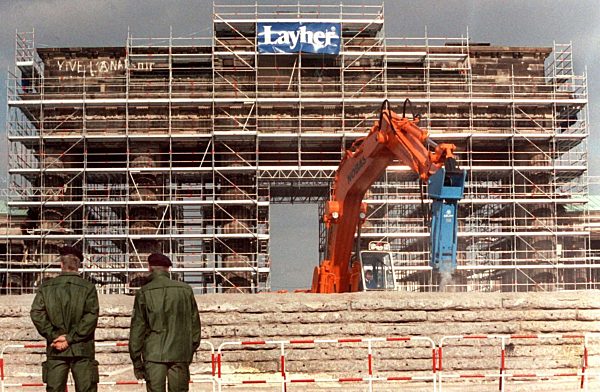 Tearing down the Berlin Wall