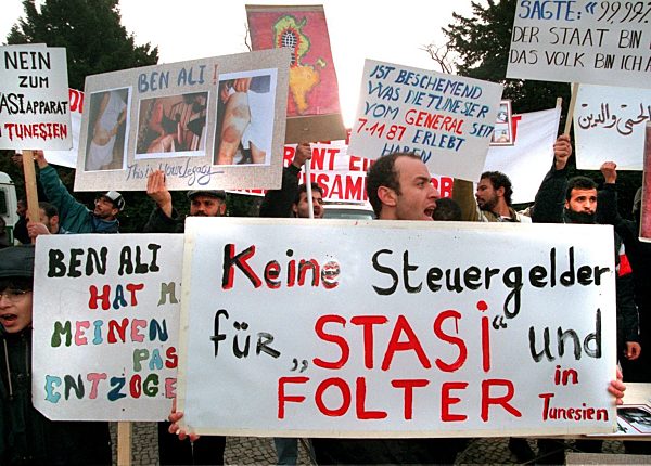 Ben Ali in Berlin mit Jubel und Protesten empfangen