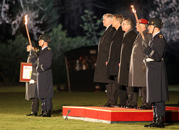 Großer Zapfenstreich für Wulff