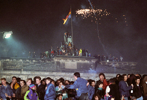 Silvester 1989 am Brandenburger Tor