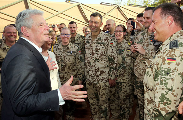 Bundespräsident Joachim Gauck in Mali