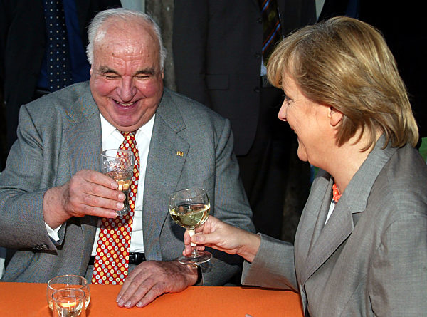 ZDF-Sommerfest Merkel Kohl