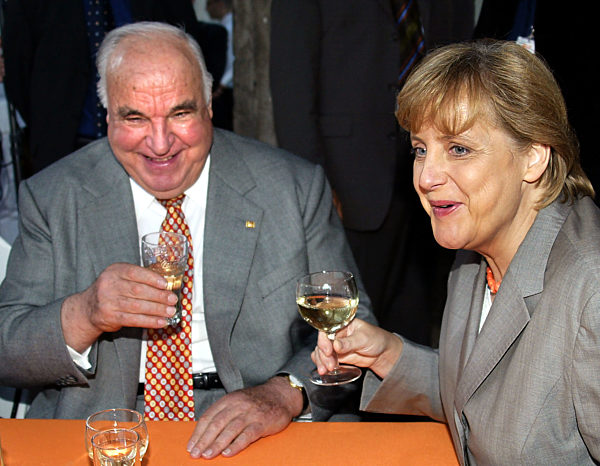 ZDF-Sommerfest Merkel Kohl