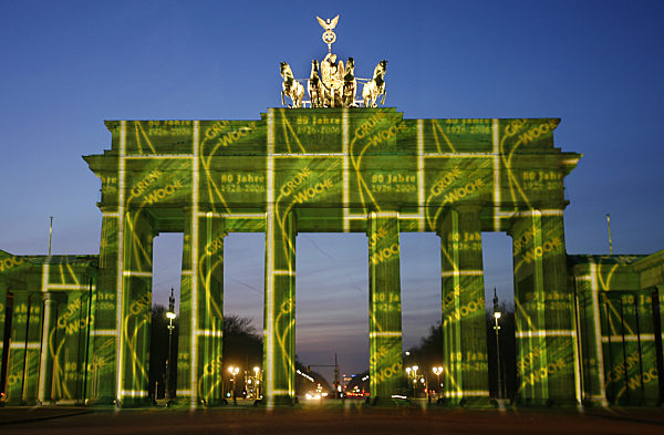 Illuminiertes Brandenburger Tor