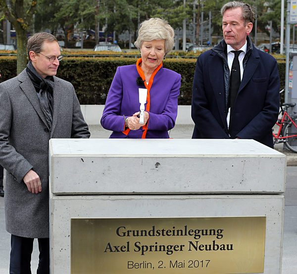 Grundsteinlegung für den Axel-Springer-Neubau