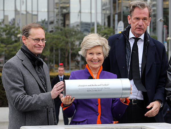 Grundsteinlegung für den Axel-Springer-Neubau