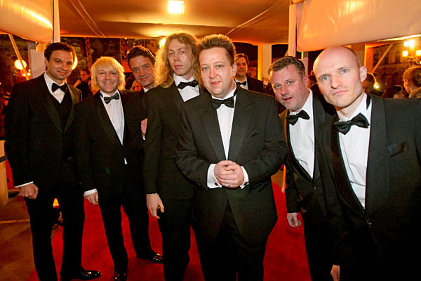 Die Mitglieder der Leipziger Musikgruppe "Die Prinzen" mit Sänger Sebastian...