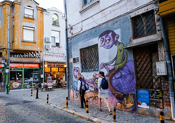 Plovdiv - Restaurant- und Kneipenviertel Kapana