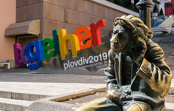 Plovdiv - Skulptur Milyo the Crazy