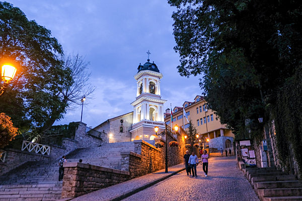 Plovdiv - Altstadt am Abend