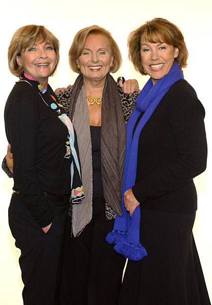 Die Schauspielerinnen Gila von Weitershausen (l-r)...