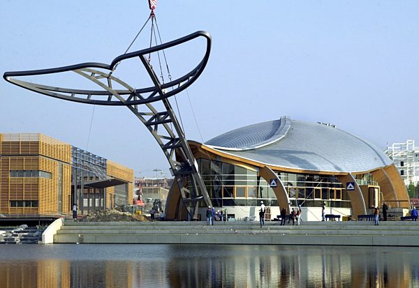 A whale fin for the Expo pavilion