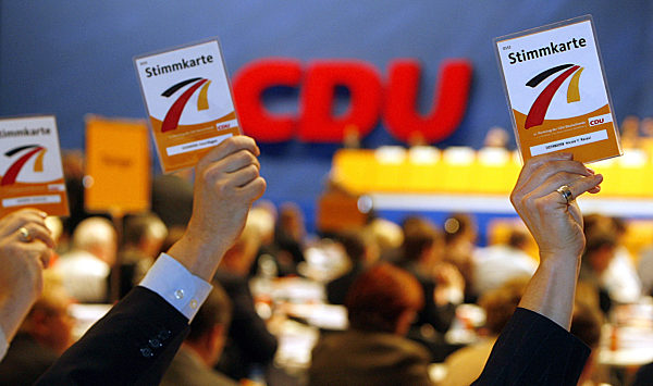 CDU-Parteitag - Abstimmung