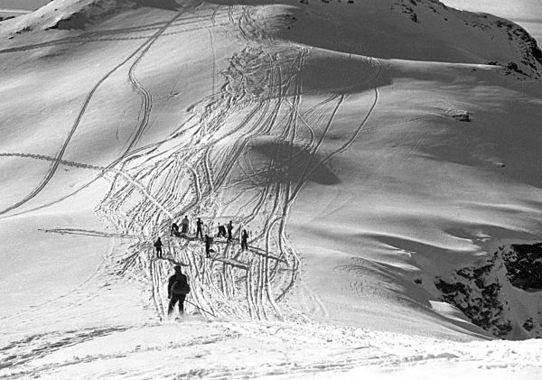 Skilaufen bei Kitzbühel 1932
