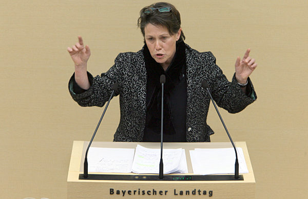 Die stellvertretende Vorsitzende der Bayern SPD, Adelheid Rupp...