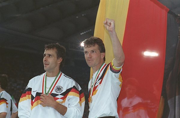 Soccer World Cup 1990: Germany wins world cup - Matthaeus and Littbarski