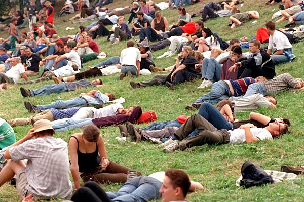 Oktoberfest in München Oktoberfest-Besucher nehmen "Auszeit"