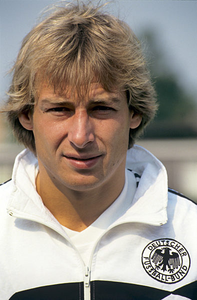 Soccer World Cup 1990 - Photocall - Germany - Jürgen Klinsmann