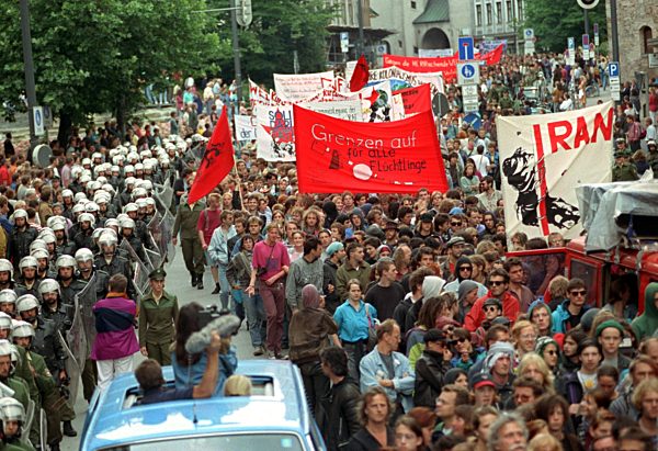 G-7 Wirtschaftsgipfel 1992 in München - Demonstration