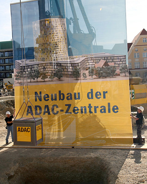 Grundsteinlegung für Bau neuer ADAC-Zentrale