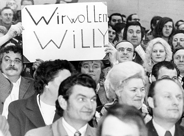A rally of the German trade union federation in Essen