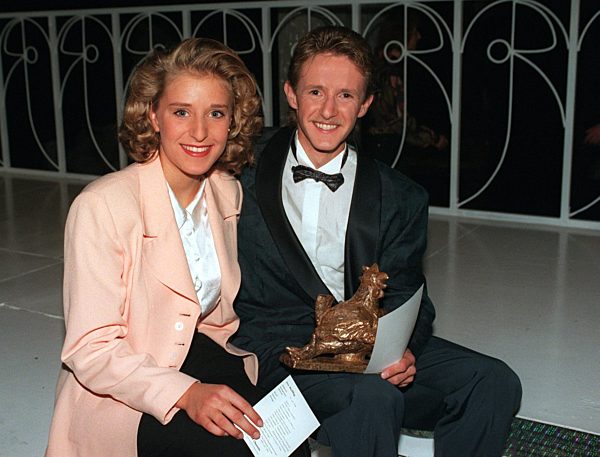 Stefanie Hertel auf der Gala zur "Goldenen Henne" (Archivfoto und Text 1996)