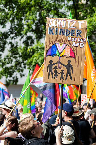 Kinderschutzkongress der niedersächsischen AfD-Fraktion - Protest