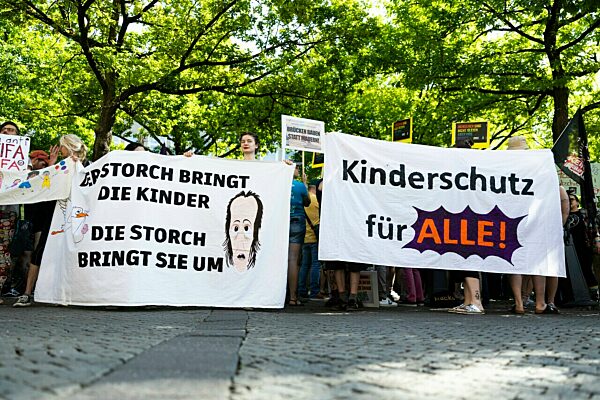 Kinderschutzkongress der niedersächsischen AfD-Fraktion - Protest