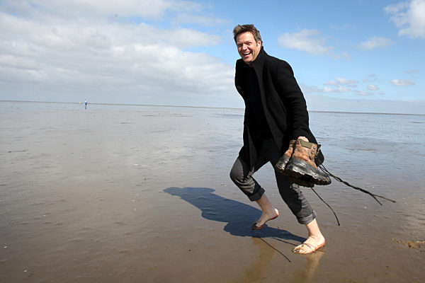 Robert Habeck wandert im Nationalpark Wattenmeer