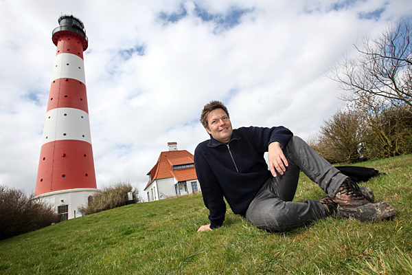 Robert Habeck wandert im Nationalpark Wattenmeer