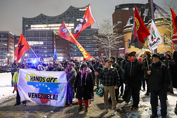 Demonstrationen nach US-Angriff auf Venezuela - Hamburg